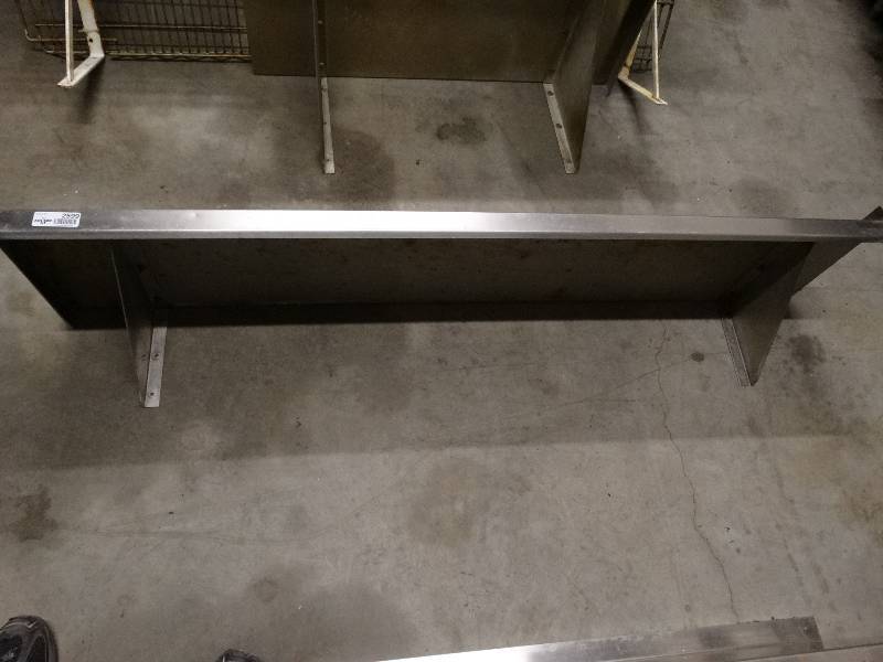 lot 2599 image: Stainless steel shelf
