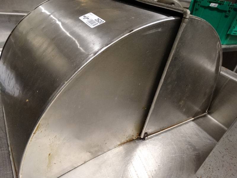 lot 2620 image: Stainless steel roll back food cover.