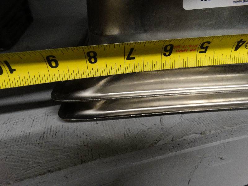 lot 2665 image: Lot of 2 stainless steel food bar container inserts