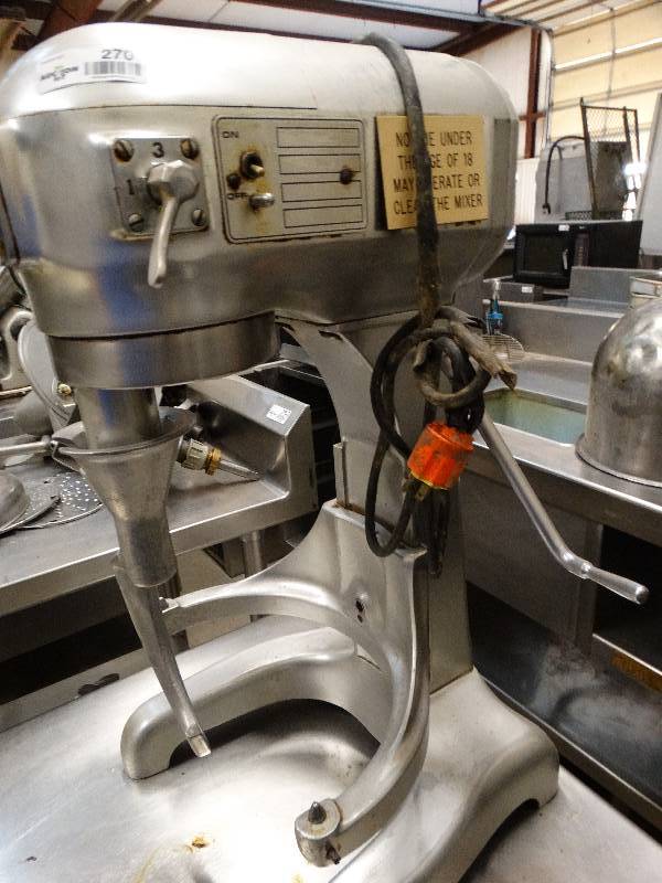lot 2701 image: Hobart Mixer M# A-200 B. Table not included.