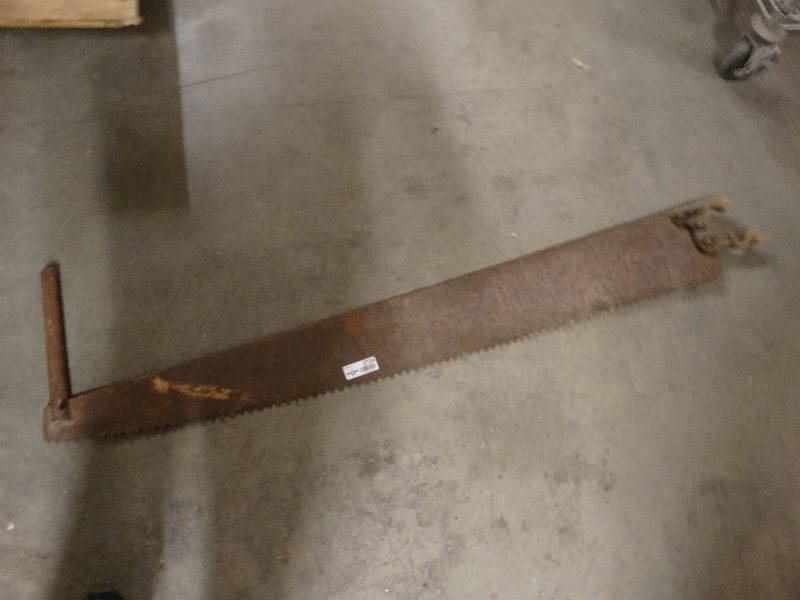 lot 2724 image: Antique two man saw.