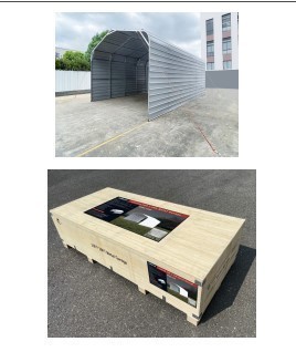 lot 6508 image: Unused 20ft x 30ft Single Metal Garage
