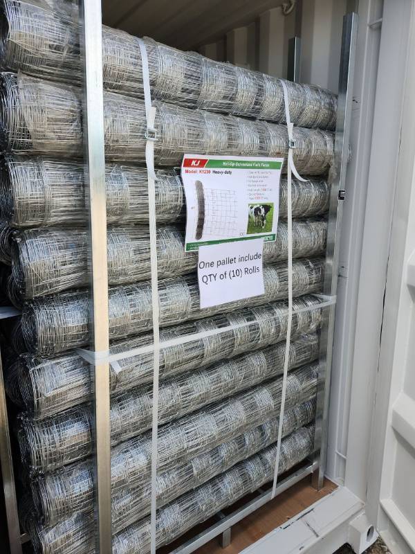lot 6562 image: KJ Hot-Dip Galvanized Field Fence  Model K1230  4FT(H) x 100FT(L)