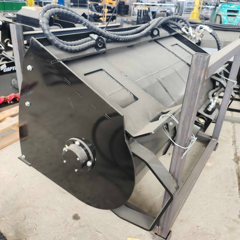 lot 7016 image: Unused CK-MB27F Concrete Mixing Bucket Skid Steer Attachment  27-inch