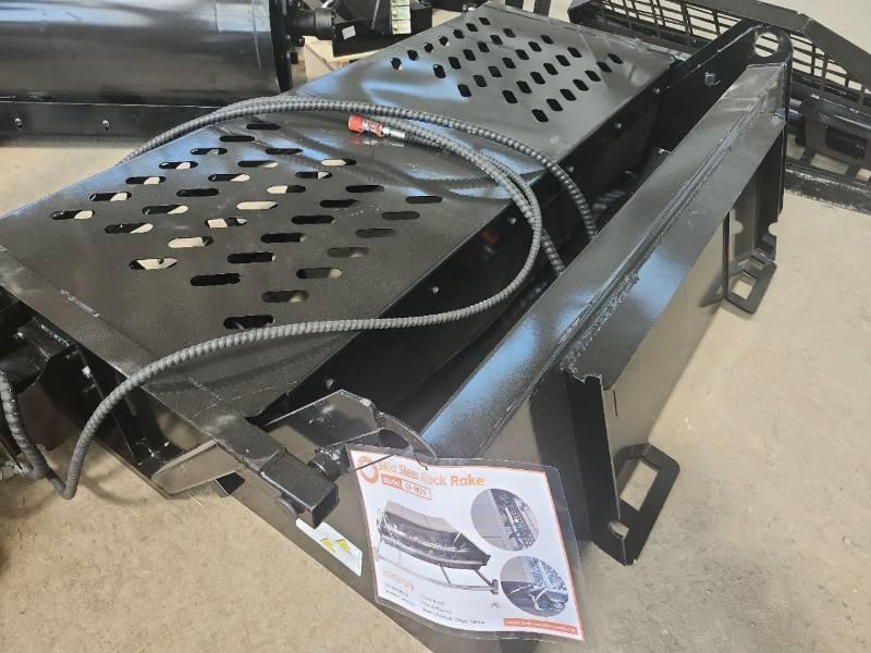 lot 7417 image: Skid Steer Rock Rake Model CK-RF78 Attachment