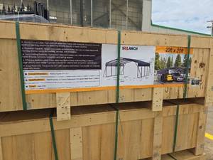 lot 4003 image: SDLANCH 20x20ft Heavy-Duty Carport Shelter  Model SDLC2020