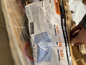 lot 2681 image: Unused Landhonor 10 x10FT Pop up Canopy with removable sides  Box got wet see photos