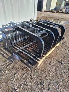 lot 2007C image: Unused 2025 JCT Skid Steer 84in Rock Grapple Bucket