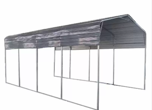 lot 2690 image: Unused 2025 Landhonor 11 x 19 FT All-steel Carport W  10 Open Sidewall
