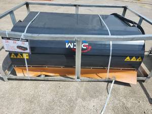 lot 3506 image: Unused Skid Steer WIG 72-inch Box Broom Sweeper Skid Steer Attachment