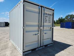 lot 7540 image: One trip&nbsp11FT (L) x 7 (W) x 7FT (H)Shipping Container, light Gray  CTTN0001994