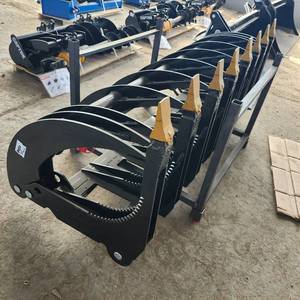 lot 7027A image: Unused CK-CLG72C Curved Log Grabber Skid Steer Attachment  72-inch