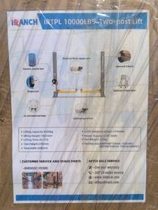 lot 9210 image: iRanch IRTPD 10000LBS Two-Post Car Lift
