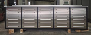 lot 9153 image: 10FT-30DB-01B 10ft Workbench Stainless Top and Front