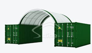 lot 9148 image: C2040 Shipping Container Roof Dome Shelter for Storage Container Tent