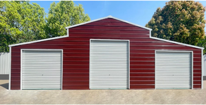 lot 9305 image: Unused K4230G Unused 42FT x 30FT Metal Storage Shed