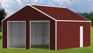 lot 9335 image: Unused K2223G 23ftx22ft Double Garage Metal shed