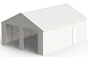 lot 9344 image: Unused K2223 23ftx22ft Double Garage Metal shed