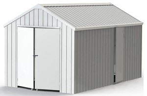 lot 9336 image: Unused K1220 12ftx20ft Single Garage Metal Shed