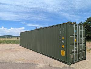 lot 8899 image: Unused 40 High Cube Container (Green)