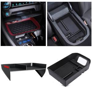 lot 1430 image: DIAMOOKY Upgraded Center Console Organizer Compatible with Toyota RAV4 2025 2024 2023 2022 2021 2020 2019 Interior Accessories, Gear Shift Storage Tray Secondary Box Insert Divider - 2pcs