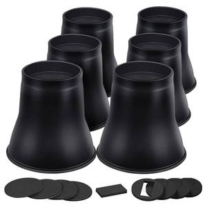 lot 1475 image: ANNKUT Bed Risers 6 Inch Heavy Duty, Round Furniture Risers for Bed Desk Table Sofa Couch��Bed Lifts Risers, Support up to 6000 Lbs(6 Pack Black)