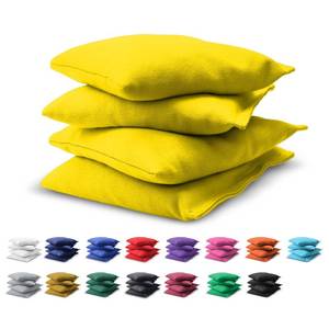 lot 1483 image: GoSports Cornhole Bean Bags Set of 4 - Regulation All Weather - Yellow