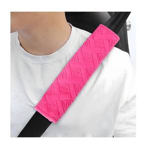 lot 2106 image: Yourkar 4 PCS Car Seat Belt Pad Cover, Comfort Soft Seatbelt Strap Cover to Protect You Neck & Shoulder, Safety Belt Harness Pad for A More Comfortable Driving, Car Accessories (Pink)