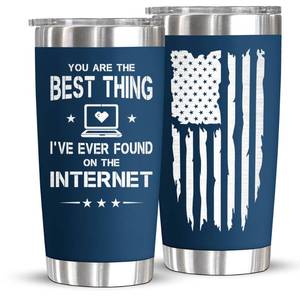 lot 2109 image: Boyfriend Gifts for Birthday, Christmas, Anniversary - 20 Oz Tumbler for Him, Husband, Couples