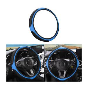 lot 2115 image: LoyaForba Car Steering Wheel Cover, Universal 14.5-15 Inch, Soft Anti-Slip Neoprene Protector for Steering Wheel, Breathable Odorless and Elastic Stretch, Car Accessory for SUV, Van, Truck (Blue)