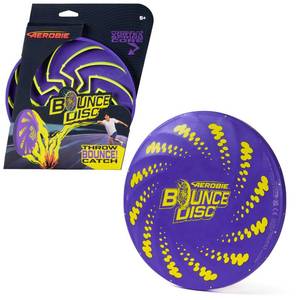 lot 2132 image: Aerobie Bounce Disc, Throwing Disc Toy for Kids, Backyard Toys & Outdoor Games for Adults & Family, Ages 5 & Up