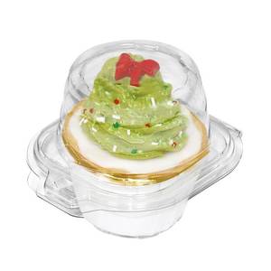 lot 2161 image: WIKDAY 50 Pcs Individual Cupcake Containers, Clear Plastic Cupcake Holders with Lids, Spacious 3 Design for Frosted Cupcakes, Stackable & Reusable for Parties, Baking, Picnics