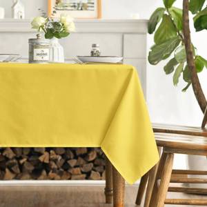lot 2171 image: Horaldaily Yellow Tablecloth 60�120 Inch Rectangular, Stain and Wrinkle Resistant Washable Table Cloth, Decorative Polyester Table Cover for Party Picnic Dinner Decor