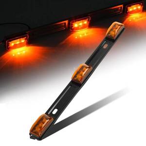 lot 2182 image: Partsam Amber 12V LED Tow Truck Light Bars, LED Identification Bar Lights Marker Lights, 14.17 Amber ID Bar Marker Lights, Truck Trailer Identification Light Bar for Trailers Over 80 Wide