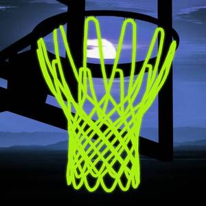 lot 2185 image: NEIJIANG Glow Basketball Net, Nightlight Basketball Net Luminous Outdoor Portable Sun Powered Sport Nylon