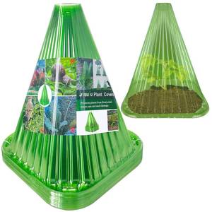 lot 2190 image: JUSUFU Garden Cloches for Plants, 20 Pack Plant Covers Reusable Plant Bell Cover Protects Plants from Birds, Frost,Snails Etc.