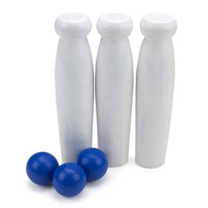 lot 2210 image: Midway Monsters Milk Bottle Toss Carnival Game with 3 Balls