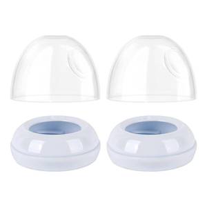 lot 2214 image: 2-Pack Philips Avent Baby Bottle Lids and Rings - Replacement Screw Rings for Avent Natural Plastic and Glass Bottles