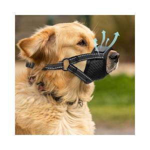 lot 2261 image: Dog Muzzle Medium Sized Dogs - Soft Muzzle for Medium Sized Dog with Air Mesh  Adjustable Dogs Muzzles to Stop Biting Barking and Chewing That Allows Panting Drinking  Perfect for Small to Large