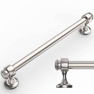 lot 2287 image: Amerdeco 10 Pack Brushed Satin Nickle Cabinet Pulls 6.3 Inch Hole Centers Kitchen Cabinet Hardware,Solid Cabinet Handles for Bathroom Drawer Handles IH0005��