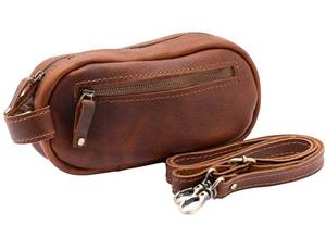 lot 2296 image: Handmade Premium Leather Mens Toiletry Travel Bag - Dopp Kit & Crossbody Bag, Genuine Leather, Makeup Organizer, Gift Ideas for Men & Women, Small Travel Bag, Travel Kit, Accessories for Men