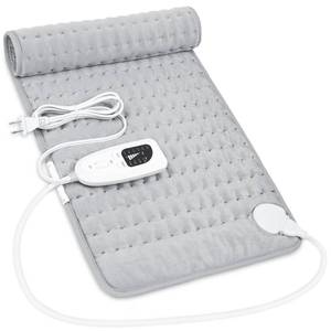 lot 2309 image: Heating Pad,Electric Heating Pads for Back,Neck,Abdomen,Fathers Day Dad Gifts,Moist Heating Pad for Shoulder,Knee,Arms,Legs,DryMoist Heat & Auto Shut Off,Birthday Gifts for Men(Light Gray, 24�12)