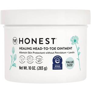 lot 2324 image: The Honest Company Head to Toe Multi-Purpose Healing Ointment  Safe for Sensitive Skin  Hypoallergenic, Fragrance Free, Vegan  Value Size, 10 oz