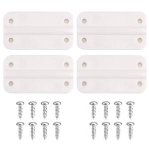 lot 2347 image: BOXOB 4pcs Cooler Hinges for Igloo, 2.32x1.26 Inch Cooler Plastic Hinges with 16 Screws Cooling Replacement Parts Kit Compatible with Igloo 50-165 Qt