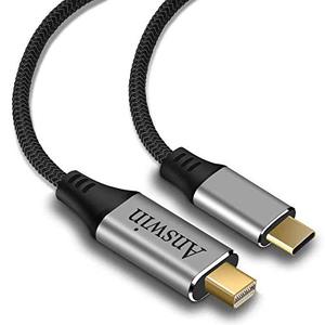 lot 2355 image: Answin USB C to Mini DisplayPort, 6Ft 4K60Hz Thunderbolt 3 to Mini Displayport Cable Compatible for iPhone 1516 Series, M34 MacBook Pro, Surface Book 2, Galaxy S24S25, Steam Deck and Rog Ally
