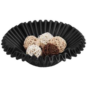 lot 3560 image: 11.4 Large Decorative Bowl - Fruit Bowl for Kitchen Counter, Key Bowl for Entryway Table, Modern Decorative Bowls for Home Decor Accents, Scalloped Decor Bowl, Black