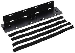 lot 3563 image: Legrand - OnQ Structured Media Enclosure Mounting Plate, Universal Mounting Plate Full-Width, Mounting Plate with 7.5FT Velcro Roll, Recessed Wall Plate to Organize Products, Black, 36490401