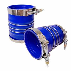 lot 3572 image: LSDZWORK Silicone Charge Air Cooler Hump Hose 4 X 6 Heavy Duty Intercooler Hoses Boot Kit with T-bolt Clamps Set for Class 7 & 8 Trucks and Semi Trucks, 2PCS (Blue)