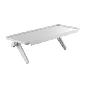 lot 4208 image: Mount Plus MP-APM-09-02 White Top Shelf TV Mounting Bracket 12-inch Wide Platform  Holds Speaker, Streaming Device, Game Console  Protective Ledges (1 Pack White Protective Ledges)