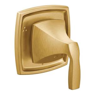 lot 4237 image: Moen T4612BG Voss Diverter 3-Function Shower Transfer Valve Trim Kit, Valve Required, Brushed Gold